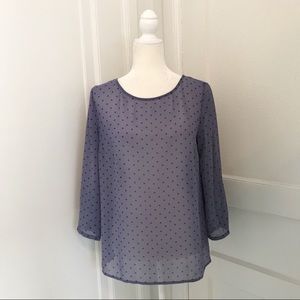 Loft/Ann Taylor polka dot Blouse